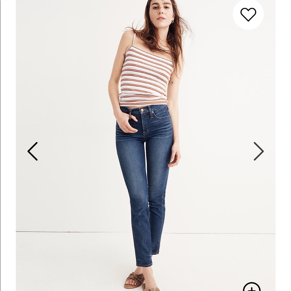 Madewell Slim Straight Jeans in William Wash 26T